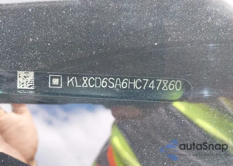 2017 Chevrolet Spark 1Lt Cvt из США, поврежденный, VIN KL8CD6SA6HC747860